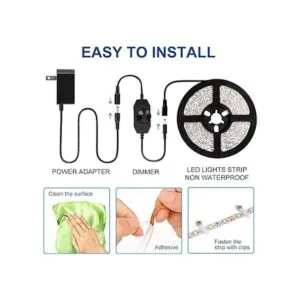 Juego de luces LED regulables de 16.4 ft luz de cinta de