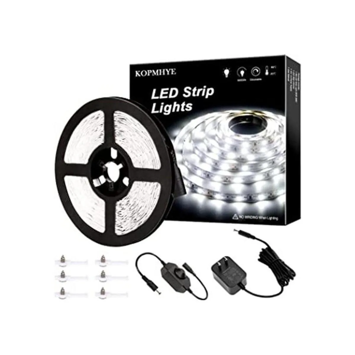 Juego de luces LED regulables de 16.4 ft luz de cinta de