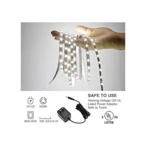 Juego de luces LED regulables de 16.4 ft luz de cinta de