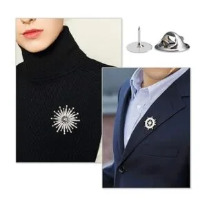 120 alfileres en blanco con 120 piezas de embrague