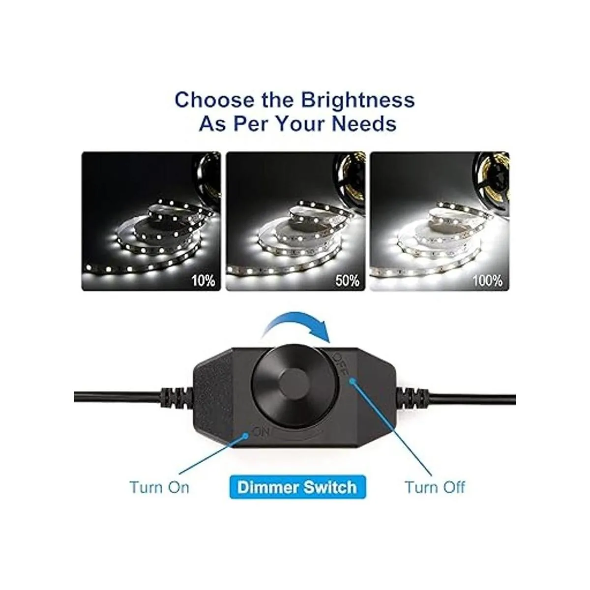 Juego de luces LED regulables de 16.4 ft luz de cinta de