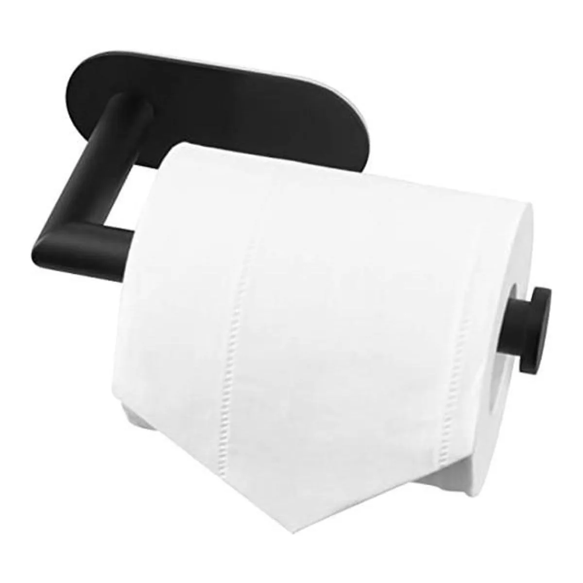 HITSLAM Adhesivo para papel higiénico negro mate soporte_1