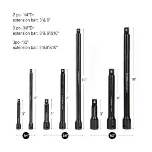 CASOMAN Juego de accesorios de herramientas de