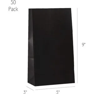 Bolsa de regalo para fiestas 50 bolsas de papel Kraft