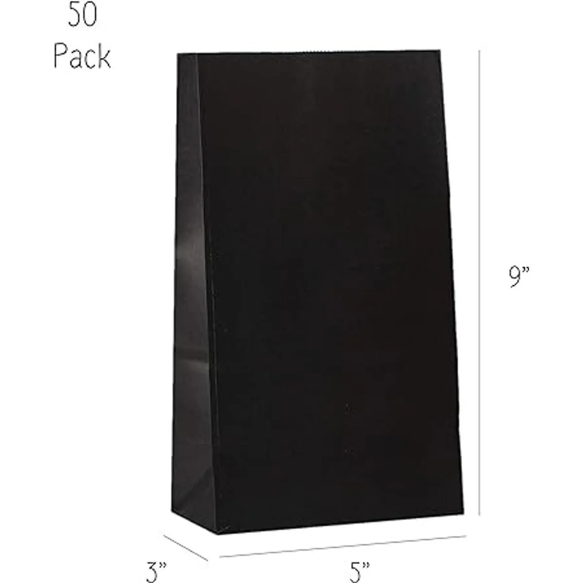 Bolsa de regalo para fiestas 50 bolsas de papel Kraft