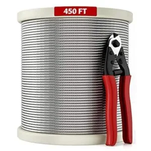 LuckIn Cable de barandilla de cubierta de 18 pulgadas con_1