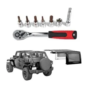 JeCar Juego de llaves de vaso para Jeep Wrangler TJ JK JL_1