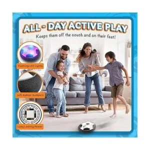 Juego de 2 pelotas de fútbol LLMoose Hover con luces LED y_4