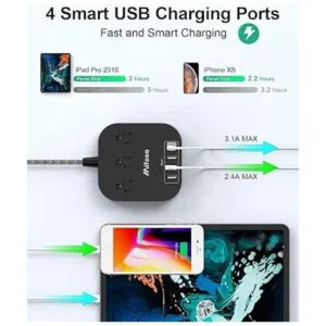 Alargador de corriente con salida USB C 3 tomas 4_2
