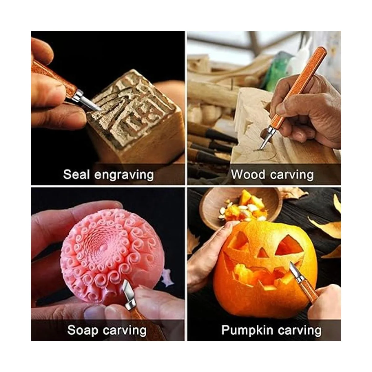 Juego de cuchillos de tallado de madera juego de 20_3