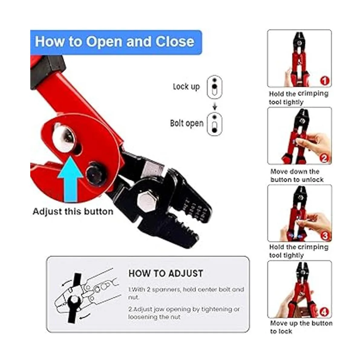 Herramienta de prensado herramienta de prensado de cable