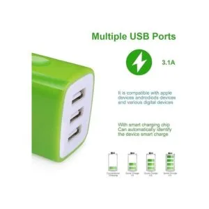 Sicodo Adaptador de cargador de pared cubos USB paquete_3