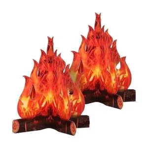 Boao Antorcha decorativa de cartón 3D para fogata de_1