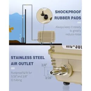 Pawfly Commercial Aquarium Air Pump Oxygen Aerator Pump_5
