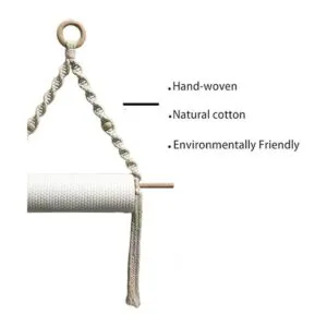 Toallero de papel bohemio toalla de papel de macramé para