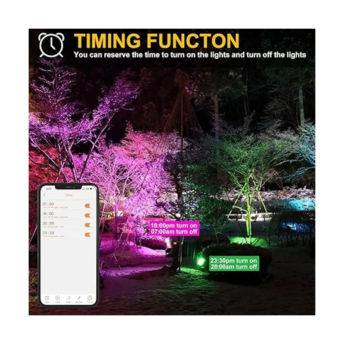 Luces de inundación LED RGB que cambian de color