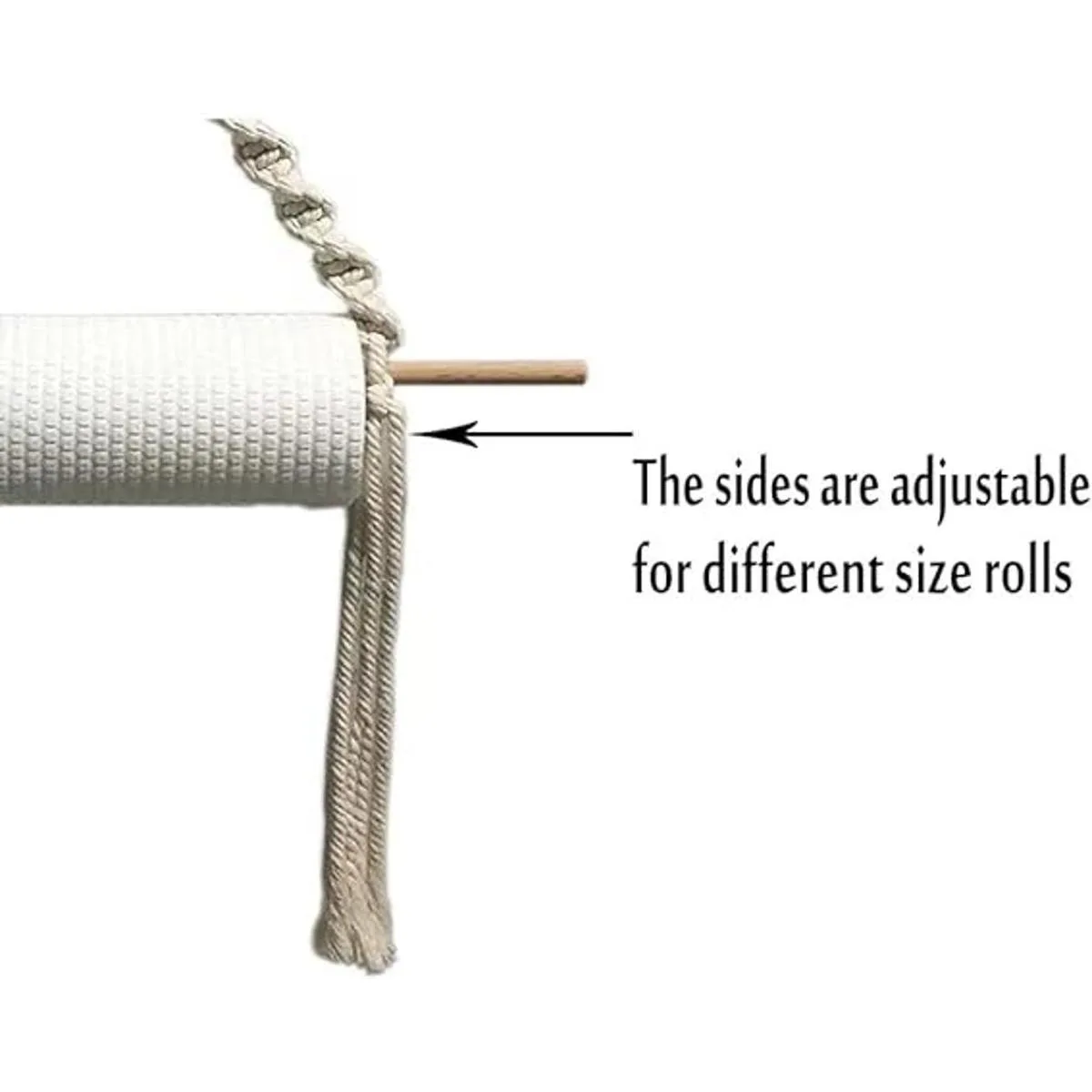 Toallero de papel bohemio toalla de papel de macramé para