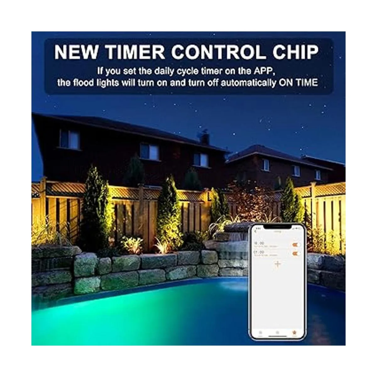 Luces de inundación LED RGB que cambian de color