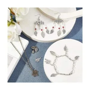 PH PandaHall 14 estilos de dijes de hoja de árbol 96