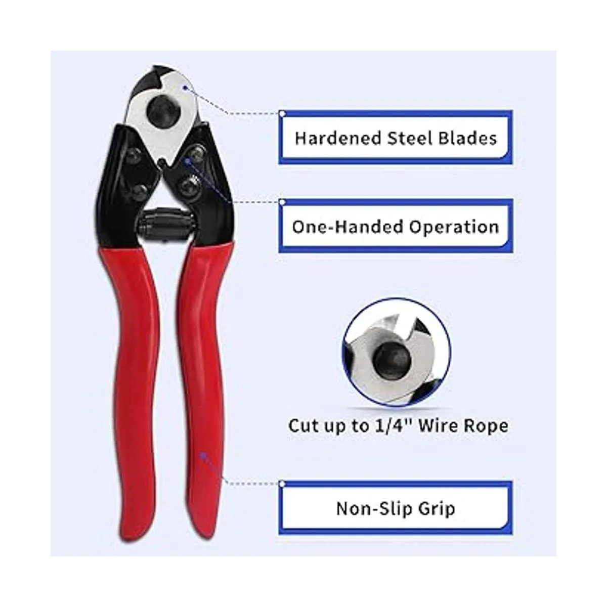 LuckIn Cable de barandilla de cubierta de 18 pulgadas con_6