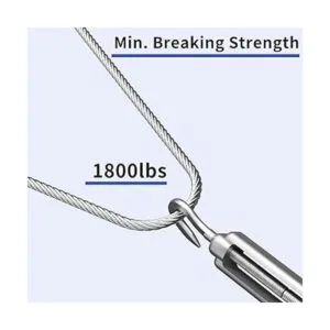 LuckIn Cable de barandilla de cubierta de 18 pulgadas con_4