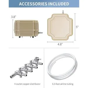Pawfly Commercial Aquarium Air Pump Oxygen Aerator Pump_6