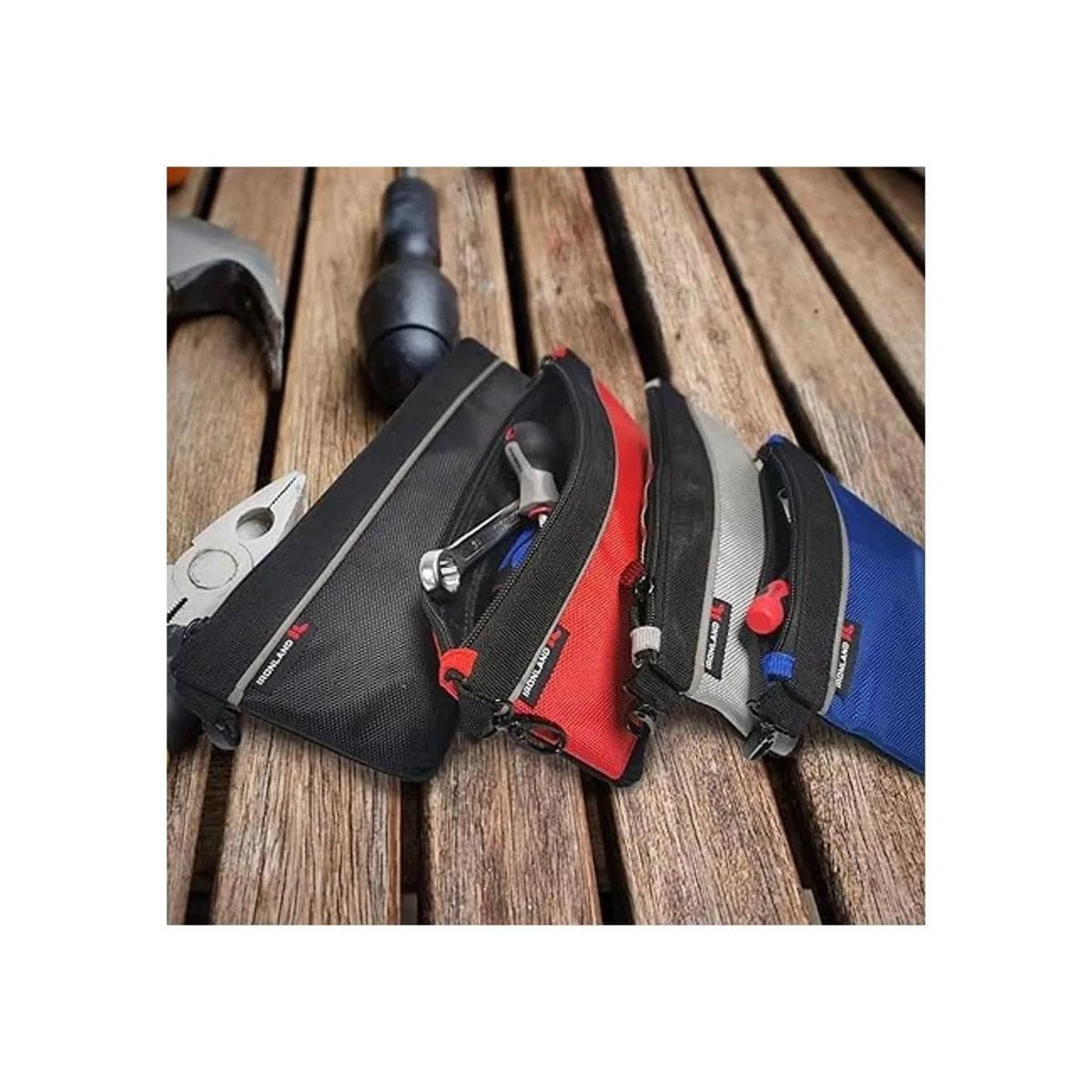 IRONLAND Bolsas pequeñas para herramientas con cremallera
