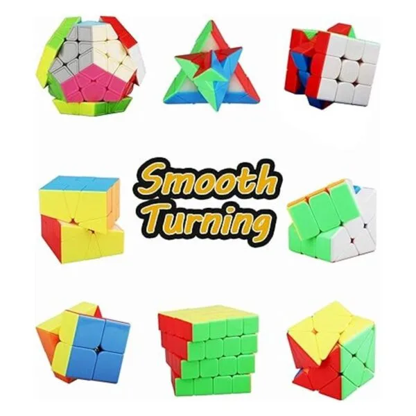 STEAM Life Speed Cube Set 8 Pack Magic Cube Includes_3