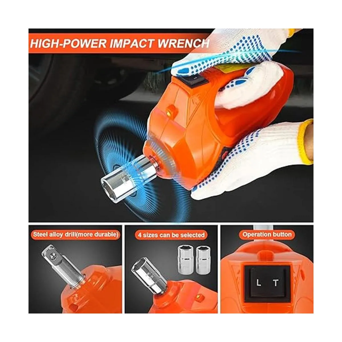 EHEELP Kit de gato eléctrico de 5 toneladas de 12 V_3