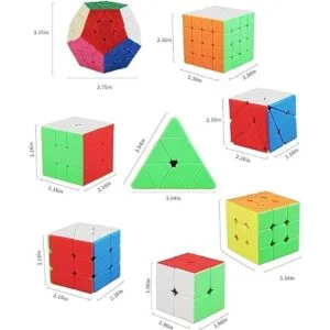 STEAM Life Speed Cube Set 8 Pack Magic Cube Includes_5