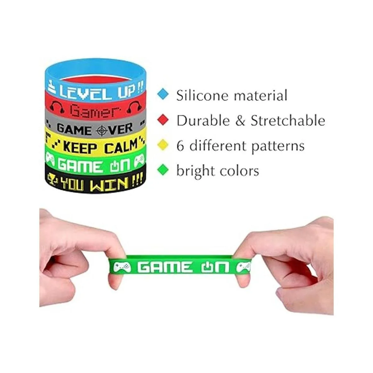 TUPARKA 36 pulseras de silicona para videojuegos_4