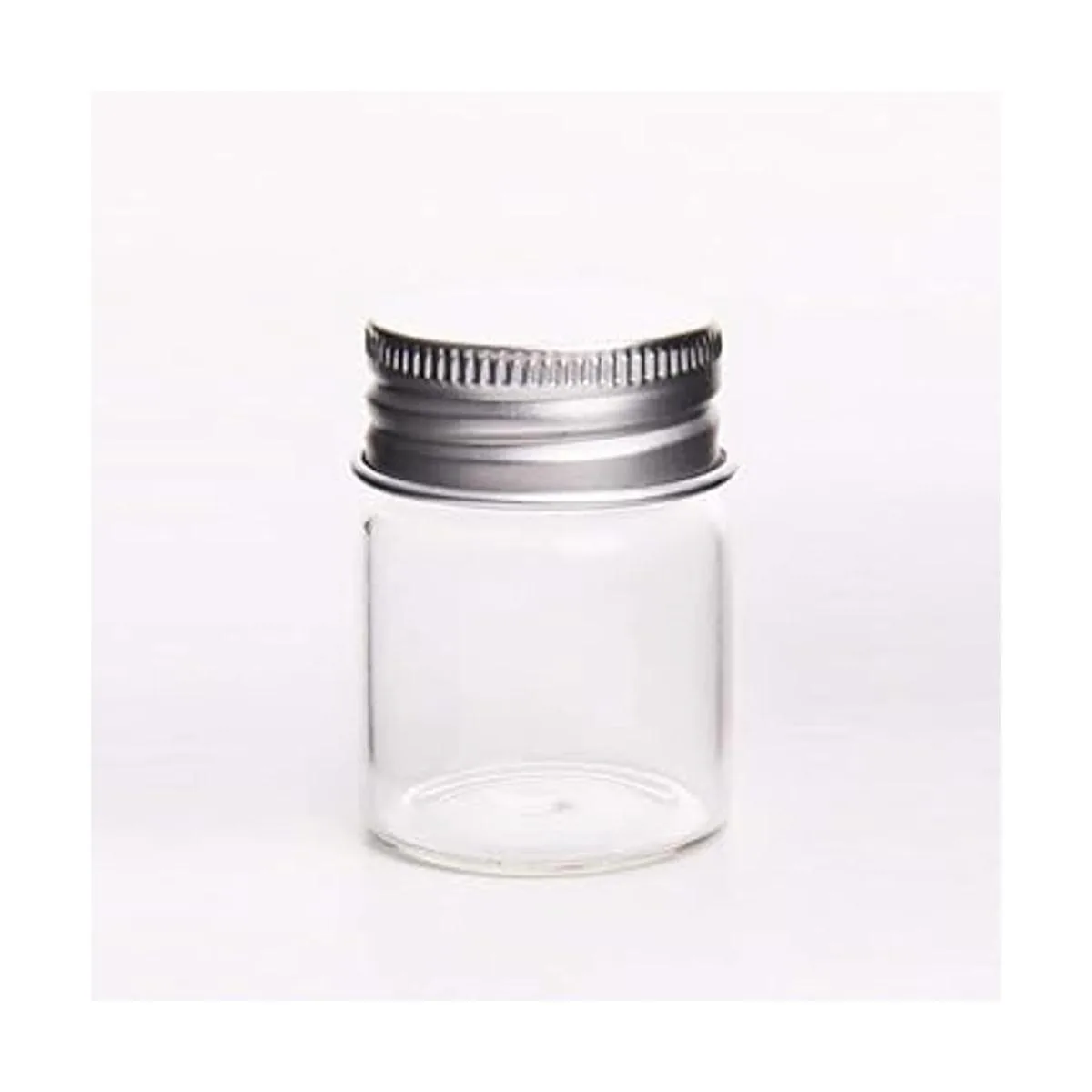 12 botellas vacías de vidrio transparente con tapón de_4