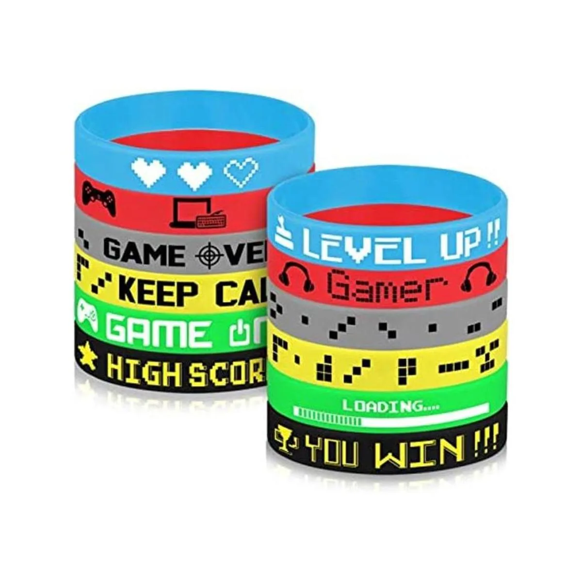 TUPARKA 36 pulseras de silicona para videojuegos_1