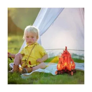 Boao Antorcha decorativa de cartón 3D para fogata de_5