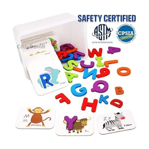 CozyBomB Tarjetas del alfabeto para niños pequeños_2