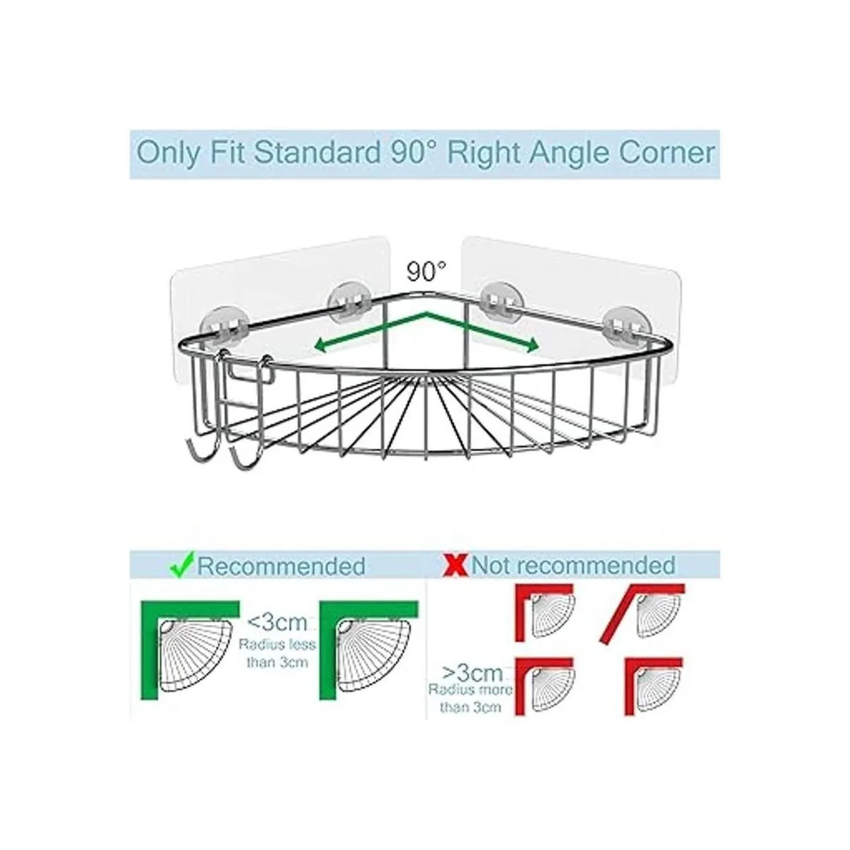 STARICH Estante de ducha para ducha interior esquina de_3