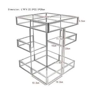 Organizador de cuidado de la piel visible con rotación de_3