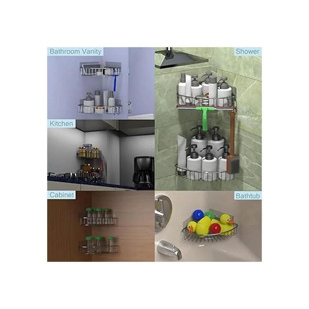 STARICH Estante de ducha para ducha interior esquina de_4