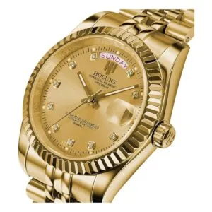 Reloj de pulsera de cuarzo de lujo para hombre con