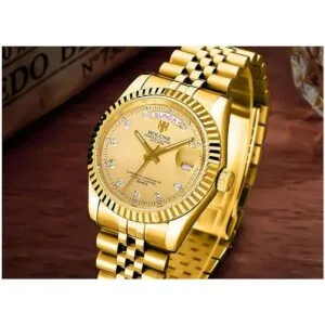 Reloj de pulsera de cuarzo de lujo para hombre con