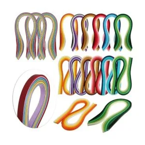 MDLUU Kit de Quilling de papel con 1860 tiras y
