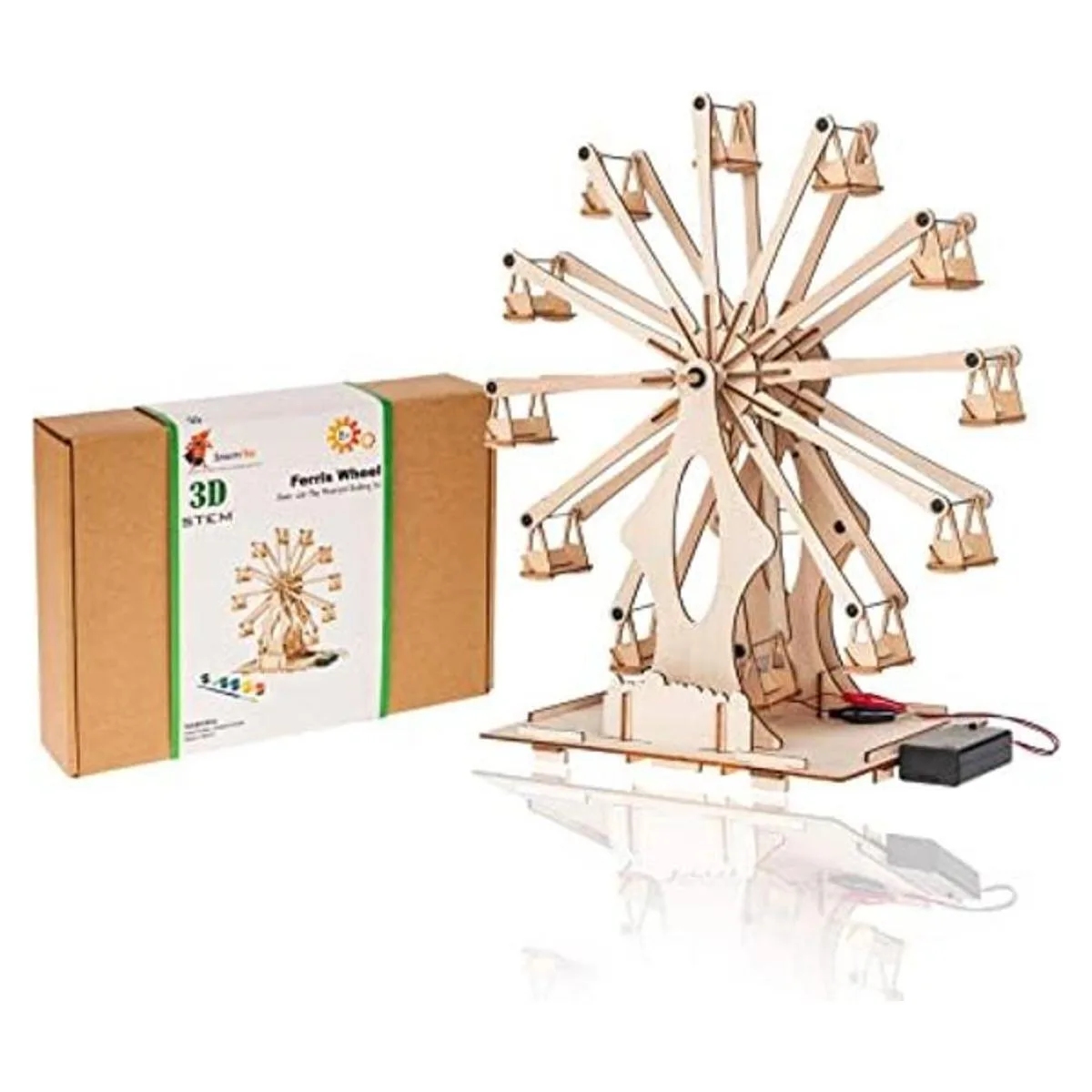 Kits de modelos de ruedas de noria de madera para adultos_1