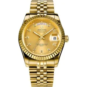 Reloj de pulsera de cuarzo de lujo para hombre con