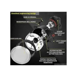 Fanlide Lámpara antiniebla delantera para Ford repuesto_5