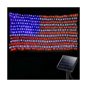 Luces de bandera americana para exteriores alimentadas_1