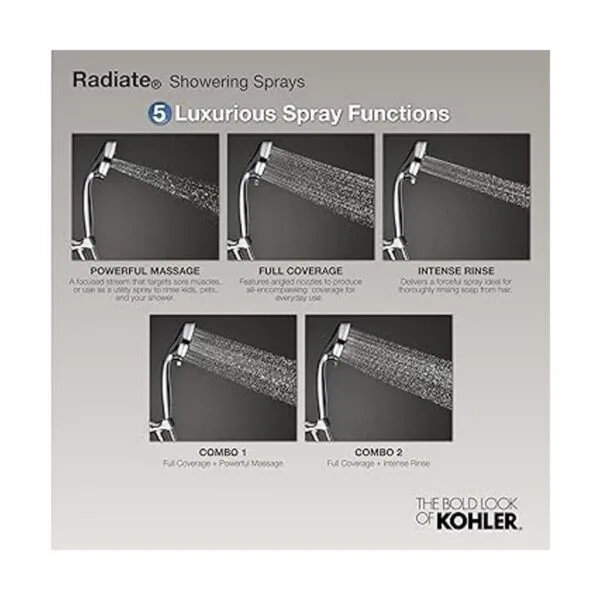 Kohler KR75562GCP Ducha de mano radiante cromo pulido