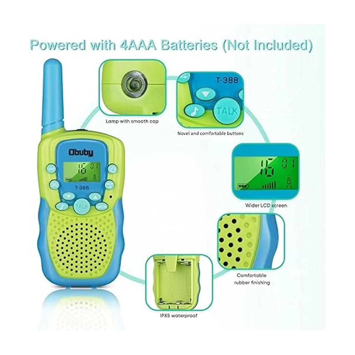 Obuby Juguetes para niños de 3 a 12 años Walkie Talkies
