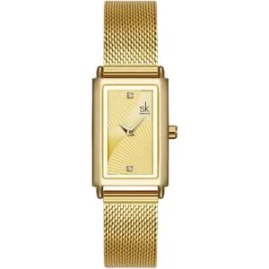 SHENGKE Reloj de cuarzo rectangular para mujer reloj de_1