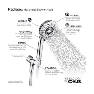 Kohler KR75562GCP Ducha de mano radiante cromo pulido