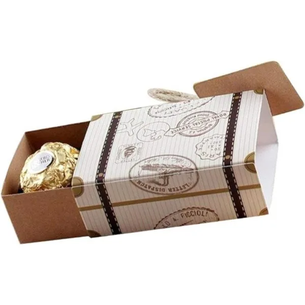 KUPOO 50 unidades Mini Maleta Boda Favor Candy Box para_2